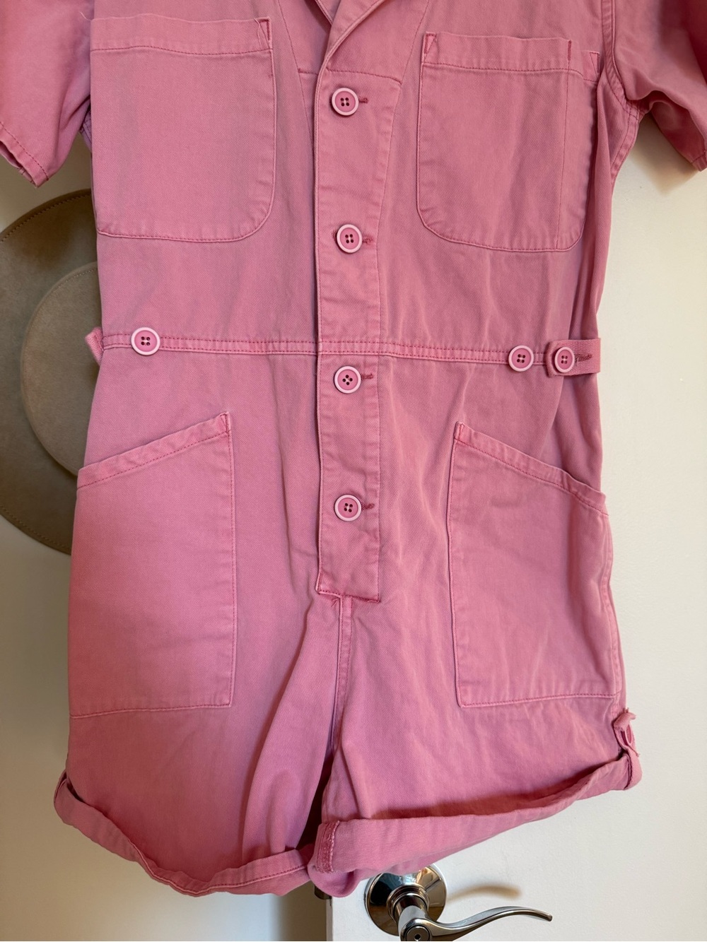 Pistola 100% Cotton Denim Romper View 3